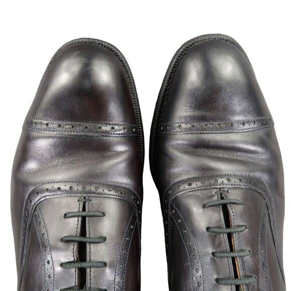 Church's Shoes Mens 9 Oxford Custom Grade Brogue Cap Toe Handcrafted Leather - Picture 8 of 16